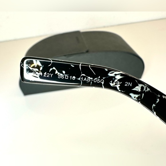 Prada Sunglasses PR22YS in Black/Violet Mirror - Picture 4 of 8